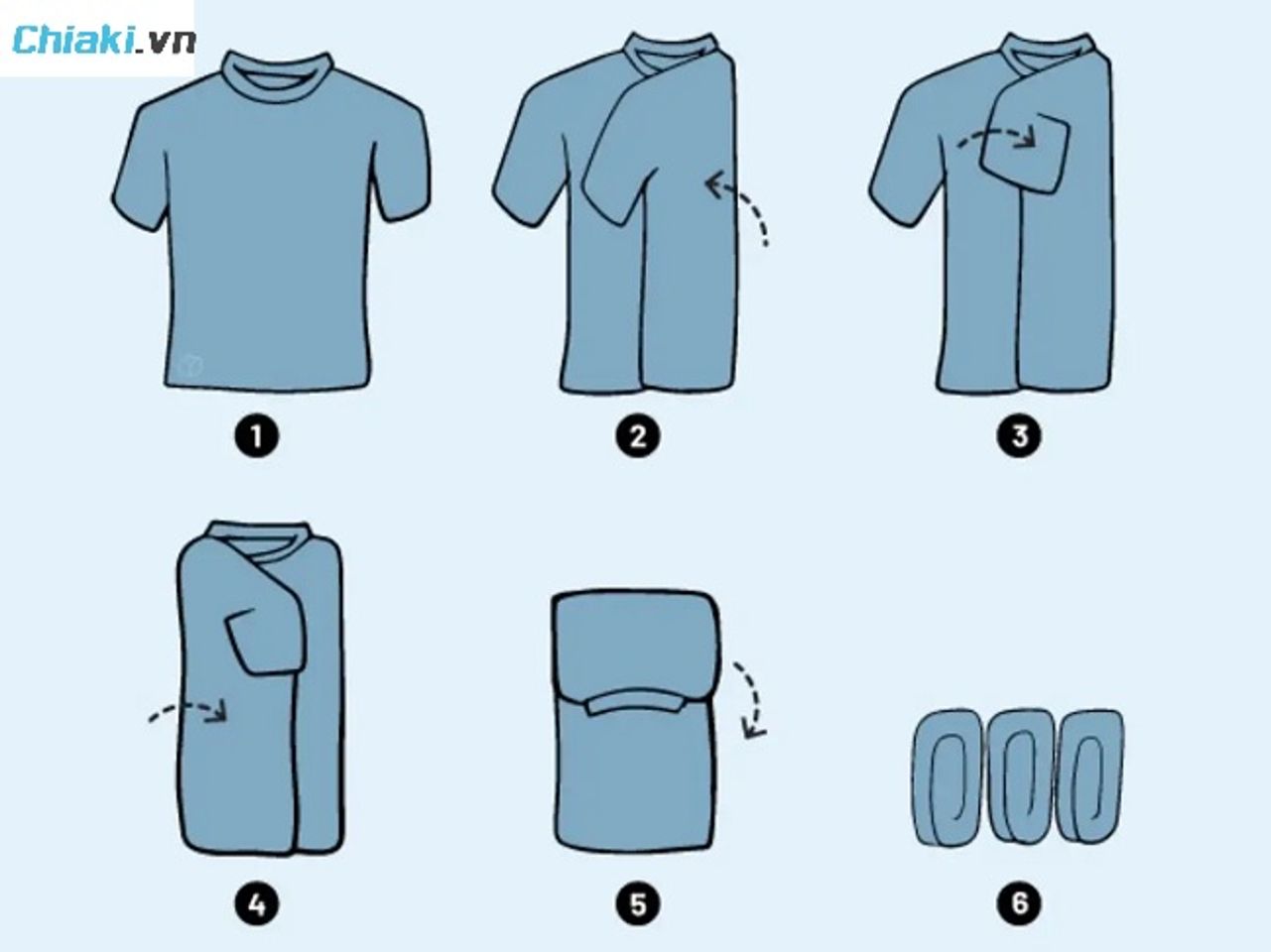 C&aacute;ch gấp &aacute;o polo theo phương ph&aacute;p Marie Kondo đơn giản
