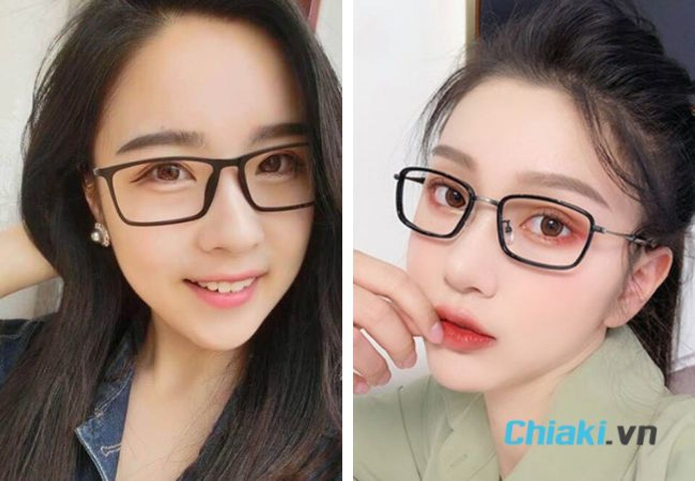 K&iacute;nh gọng h&igrave;nh chữ nhật cho mặt d&agrave;i