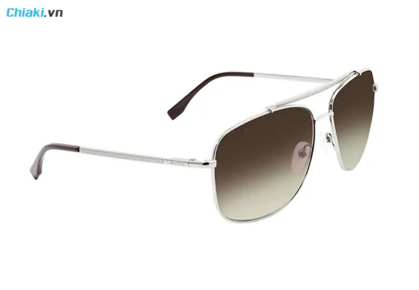K&iacute;nh cho mặt vu&ocirc;ng Lacoste Brown Gradient Aviator Men's Sunglasses