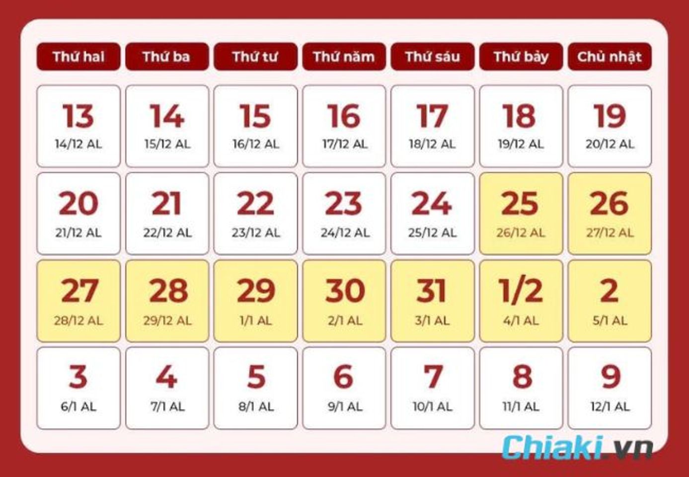 M&ugrave;ng 1 Tết 2025 l&agrave; ng&agrave;y mấy Dương lịch