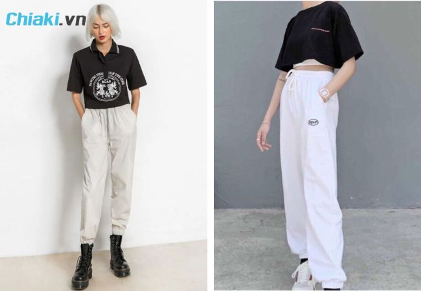 Phối &aacute;o polo coptop với quần jogger