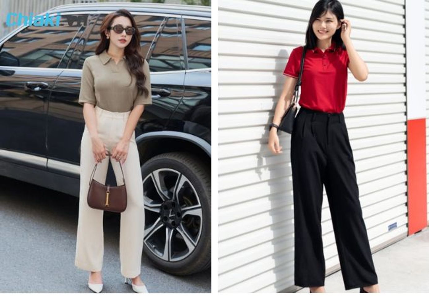 Phối quần &acirc;u su&ocirc;ng c&ugrave;ng &aacute;o polo