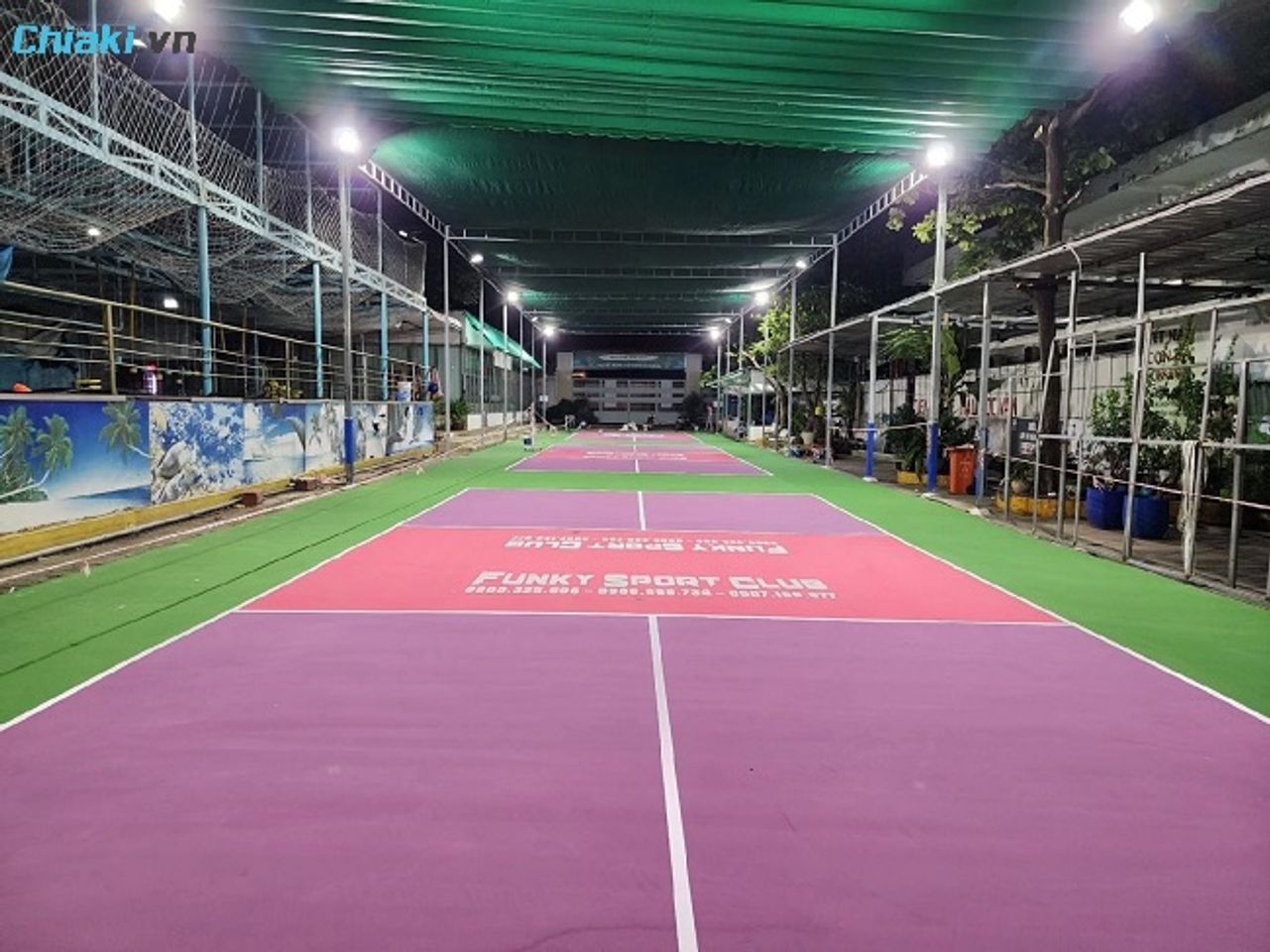S&acirc;n Pickleball Funky Sport quy m&ocirc; 3 s&acirc;n ngo&agrave;i trời, thiết kế kh&ocirc;ng gian tho&aacute;ng