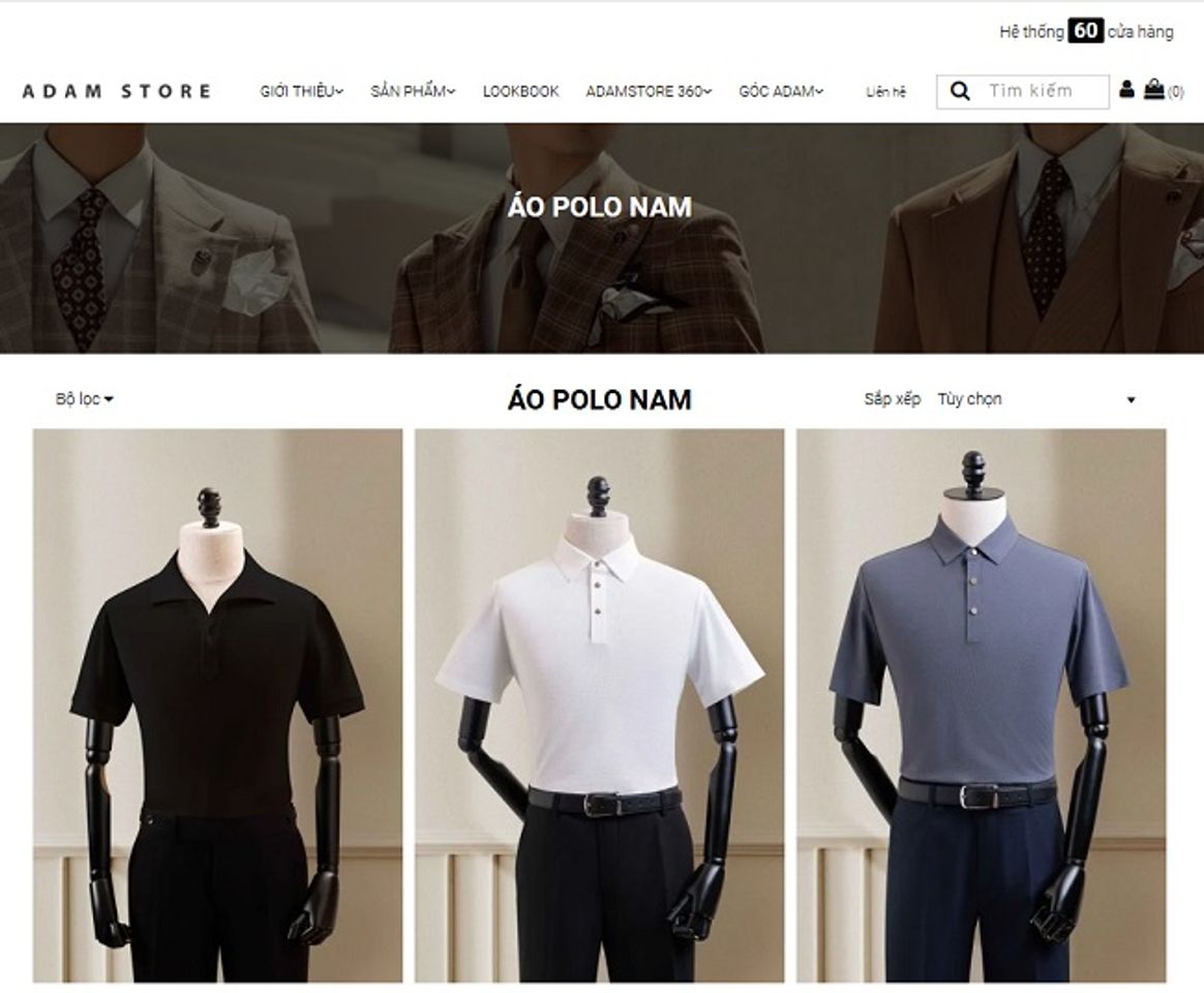 Shop &aacute;o polo nam - Adam Store