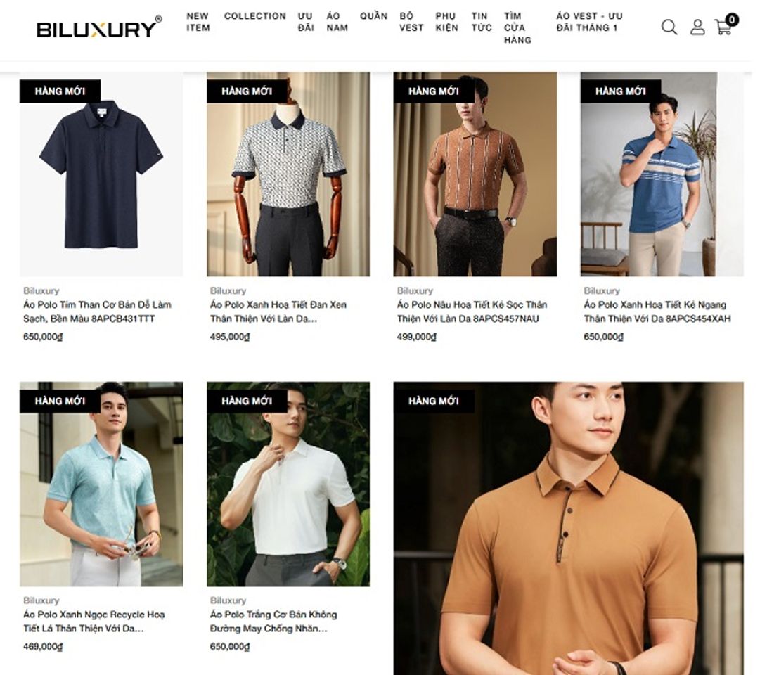 Shop &aacute;o polo nam - Biluxury