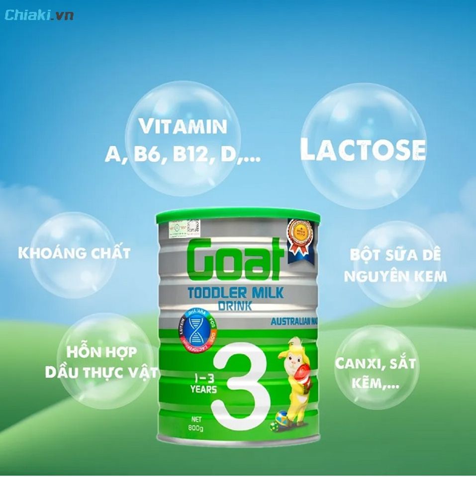 Sữa d&ecirc; Royal Ausnz Goat Toddler Milk cho b&eacute; từ 1 - 3 tuổi