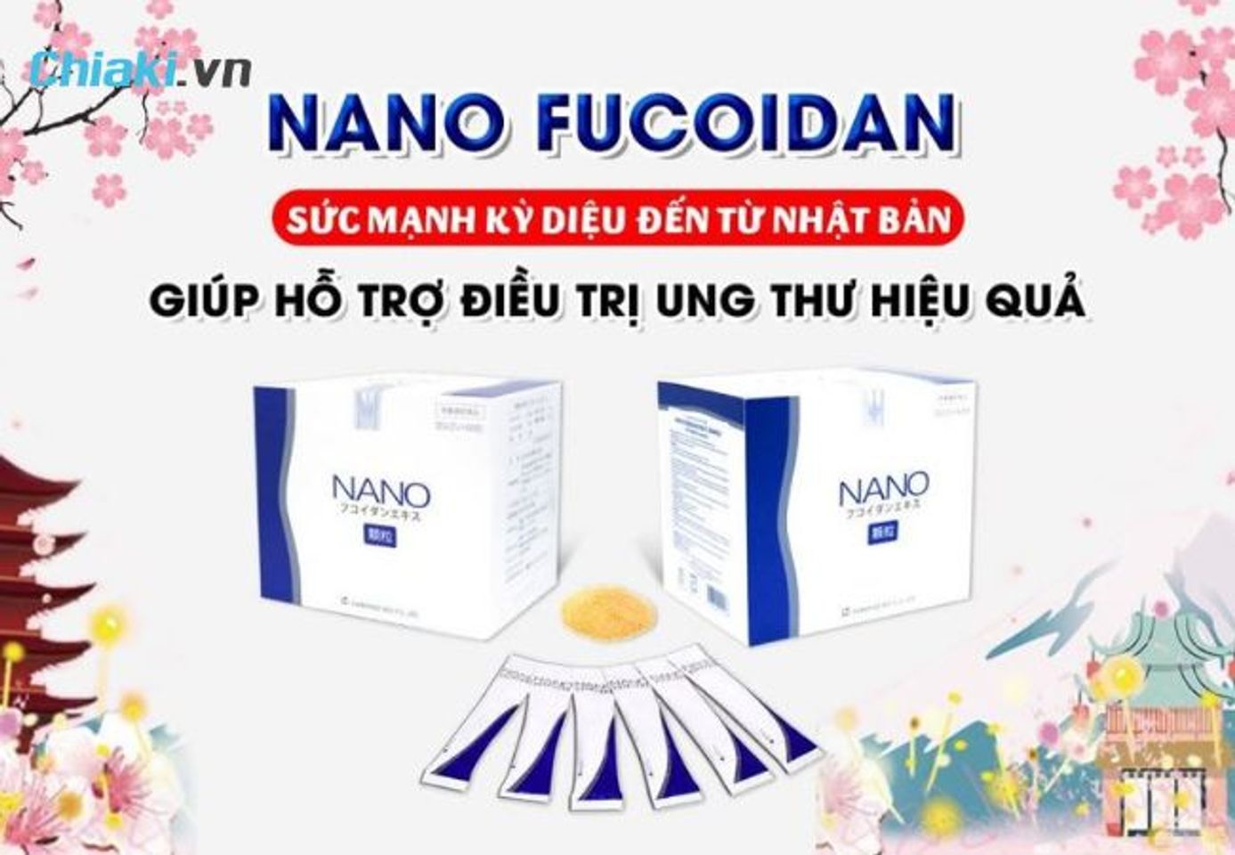 Thuốc bổ d&agrave;nh cho người gi&agrave; Nano Fucoidan Extract Granule Của Nhật