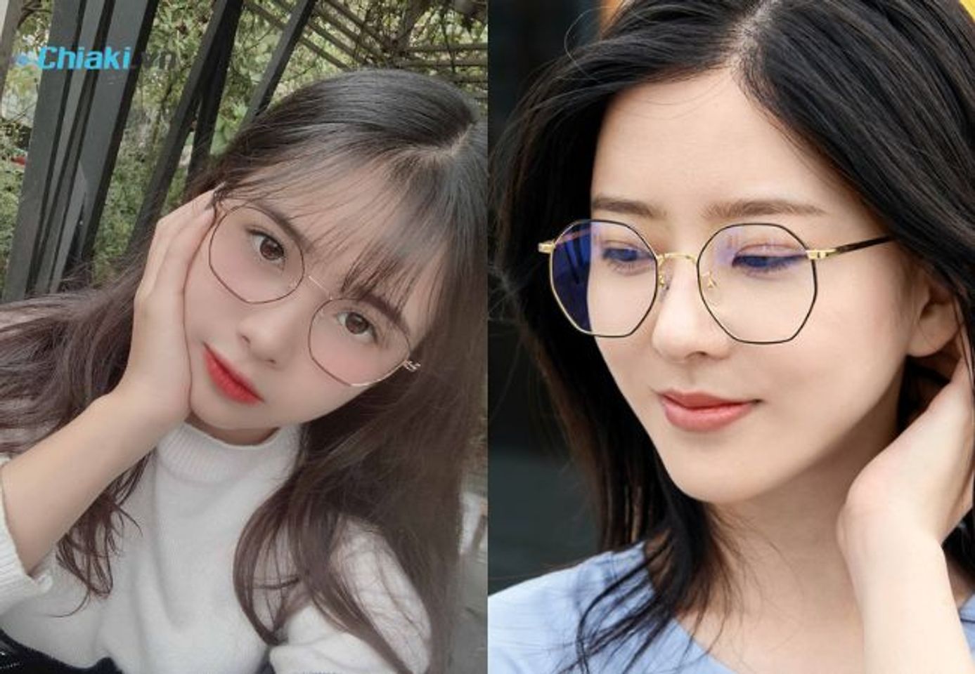 Gọng k&iacute;nh đa gi&aacute;c mang n&eacute;t thời trang v&agrave; thanh lịch