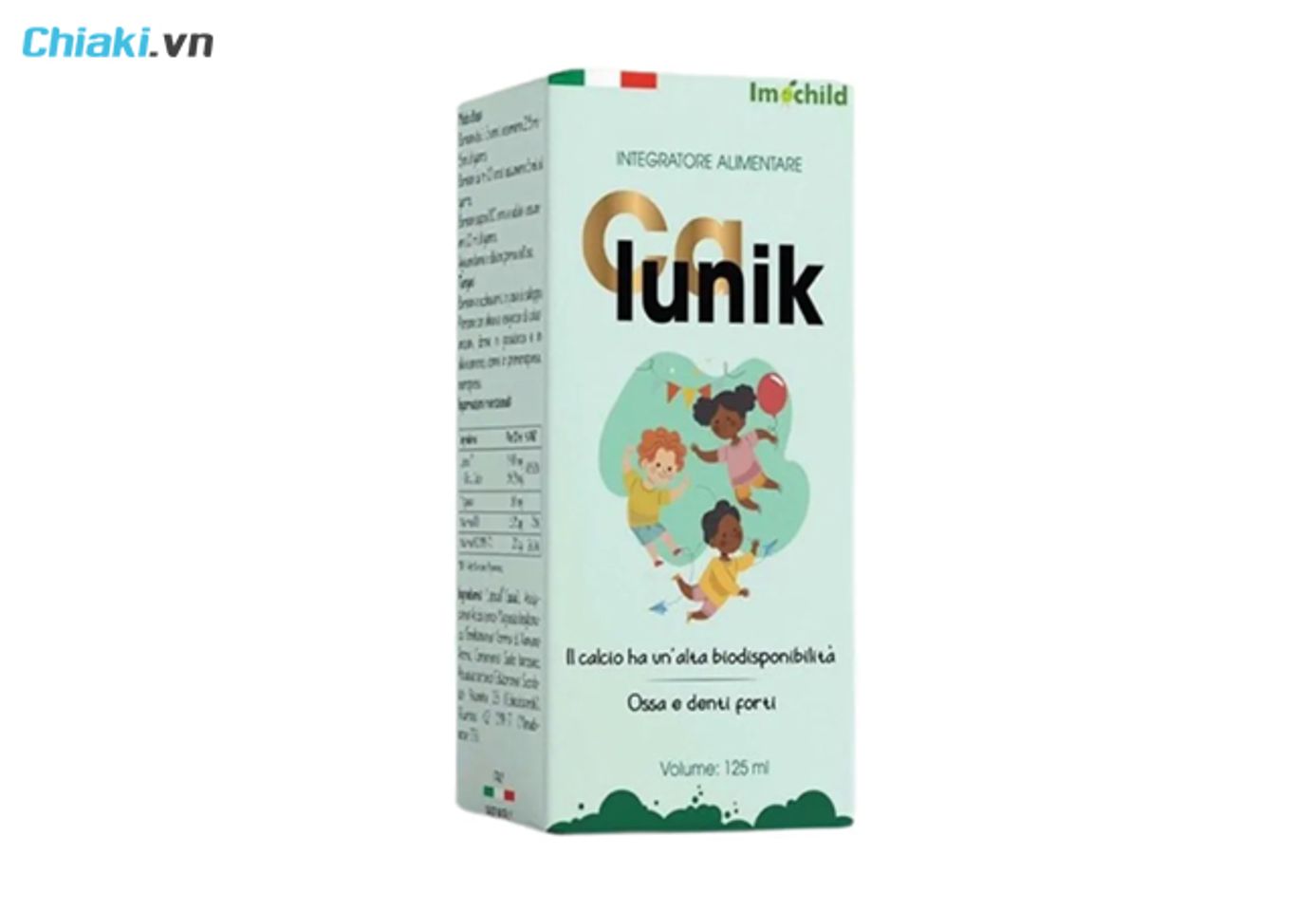 canxi cho b&eacute; 2 tuổi Siro Calunik Imochild 