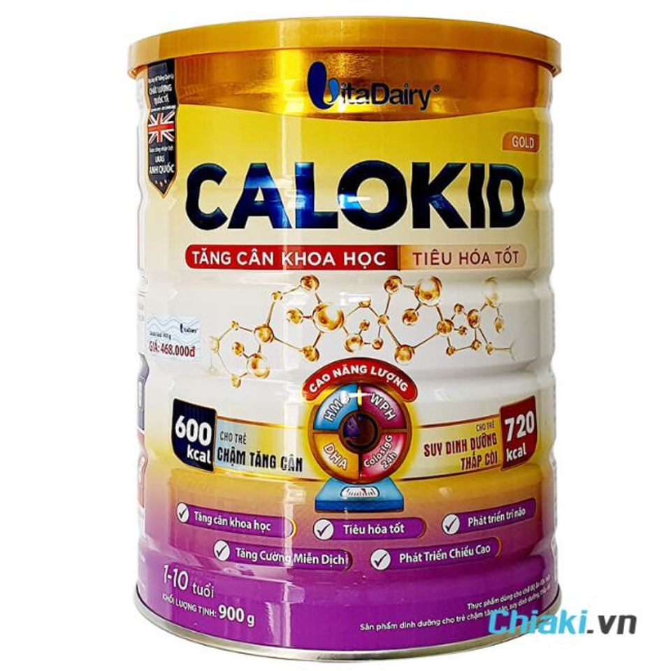 Sữa cao năng lượng cho trẻ 1 - 10 tuổi Calokid Gold