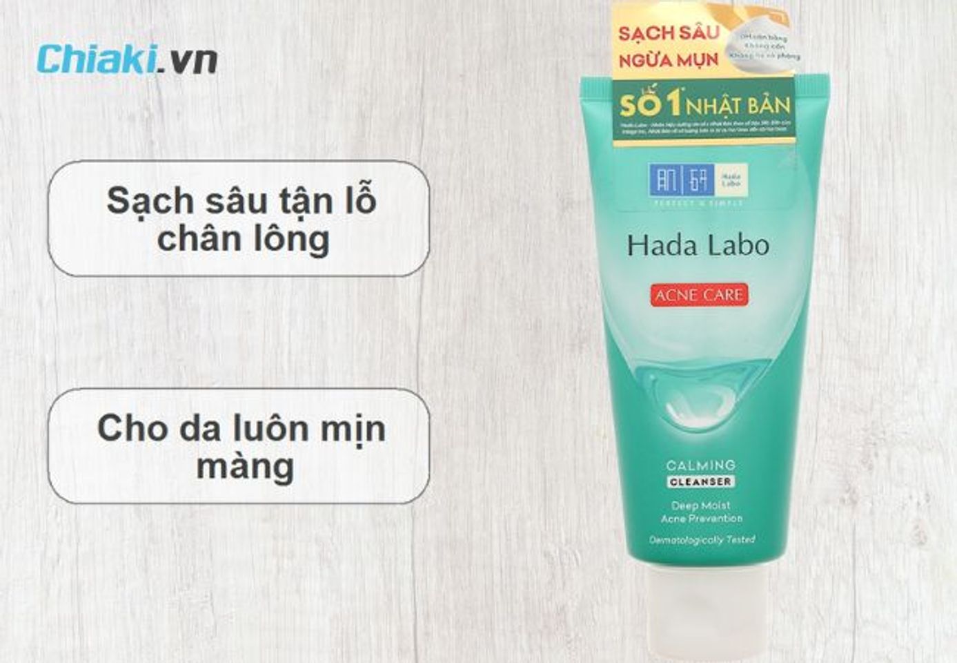 Sữa rửa mặt Hada Labo cho da dầu mụn Acne Care Calming Cleanser