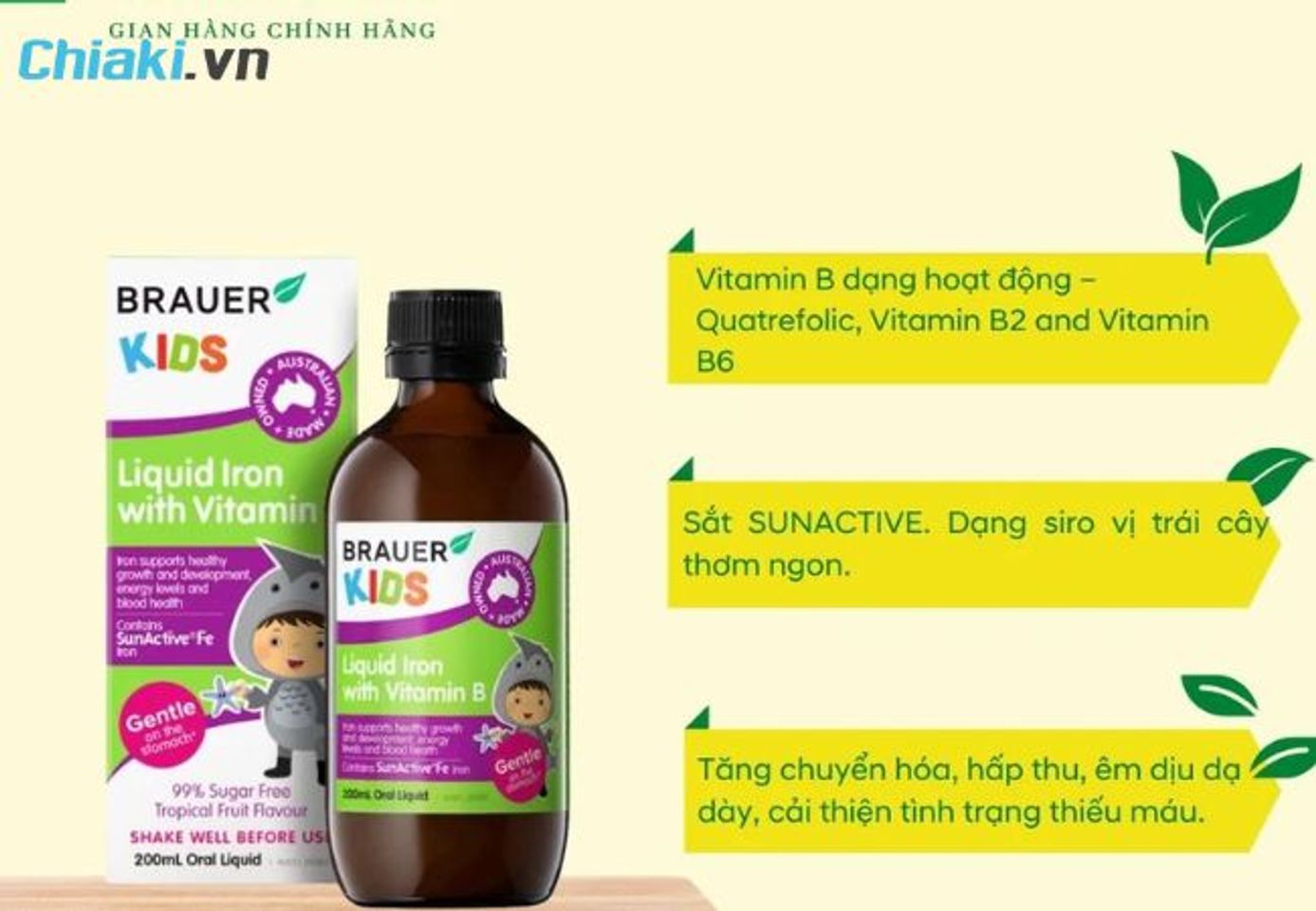Siro Brauer Kids Liquid Iron With Vitamin B