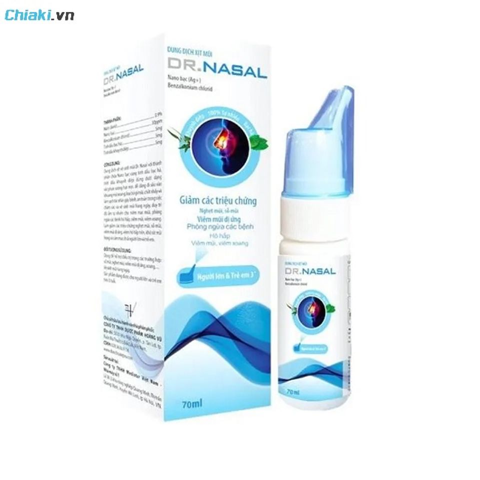 Thuốc xịt s&aacute;t khuẩn mũi DR.NASAL cho người lớn