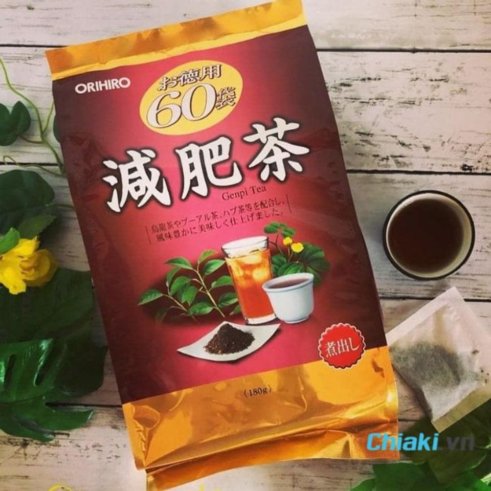 Tr&agrave; giảm mỡ bụng của Nhật Orihiro Genpi Tea