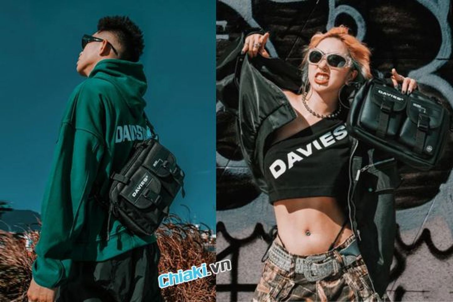 T&uacute;i đeo ch&eacute;o nam Davies mạnh mẽ, c&aacute; t&iacute;nh