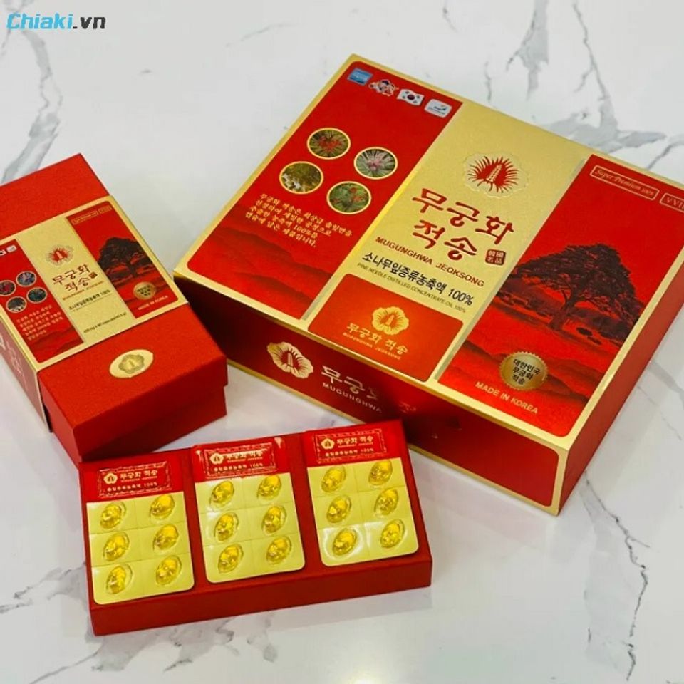 Tinh dầu th&ocirc;ng đỏ VVIP Mugunghwa Jeoksong H&agrave;n Quốc