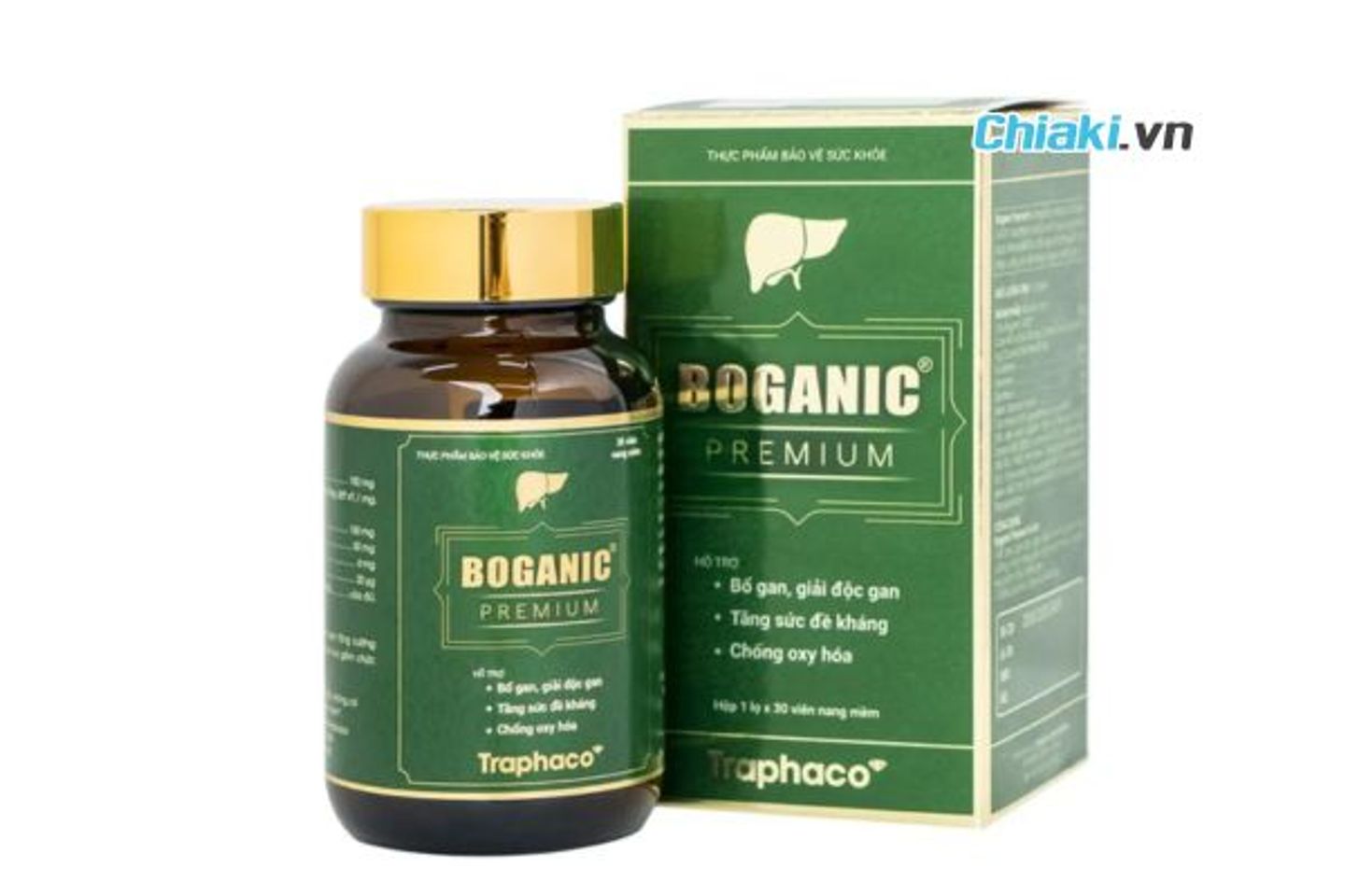 Vi&ecirc;n uống bổ gan Boganic Premium Traphaco