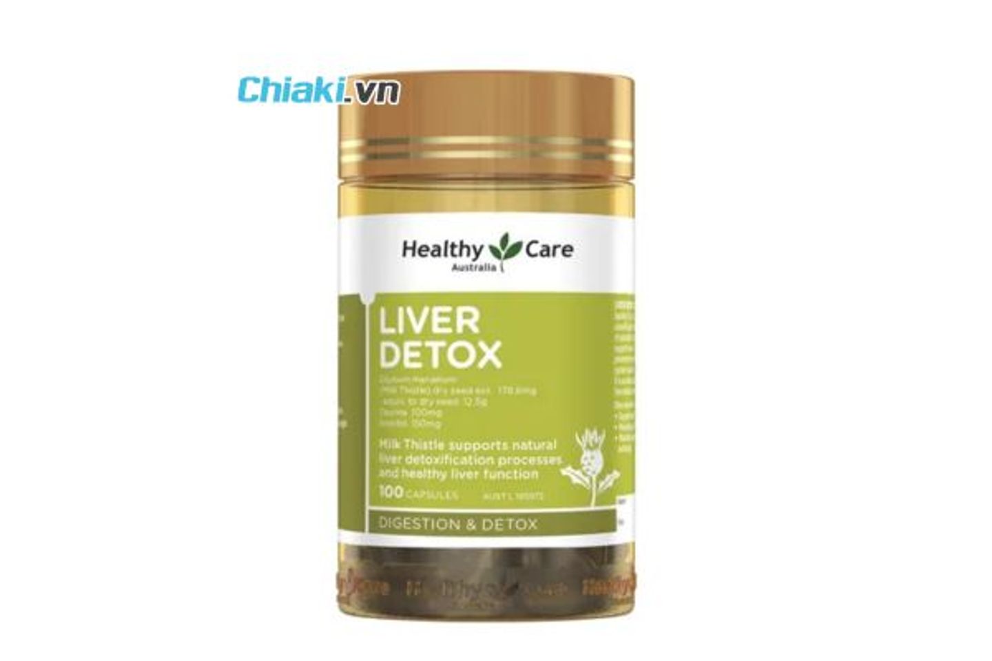 Vi&ecirc;n uống m&aacute;t gan trị mụn Healthy Care Liver Detox