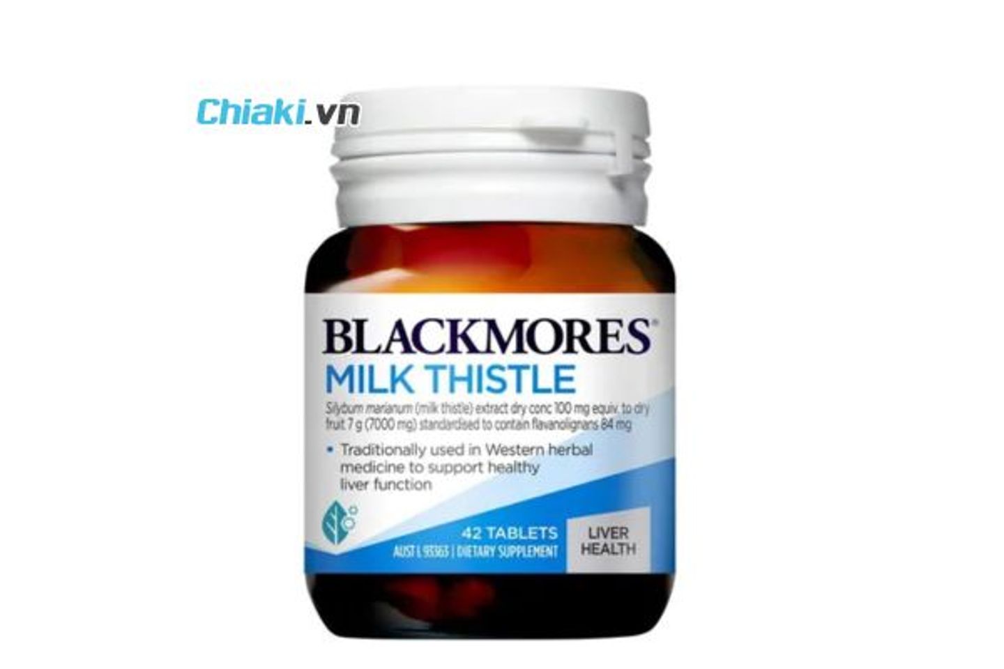 Vi&ecirc;n uống m&aacute;t gan hỗ trợ trị mụn Milk Thistle Blackmores của &Uacute;c