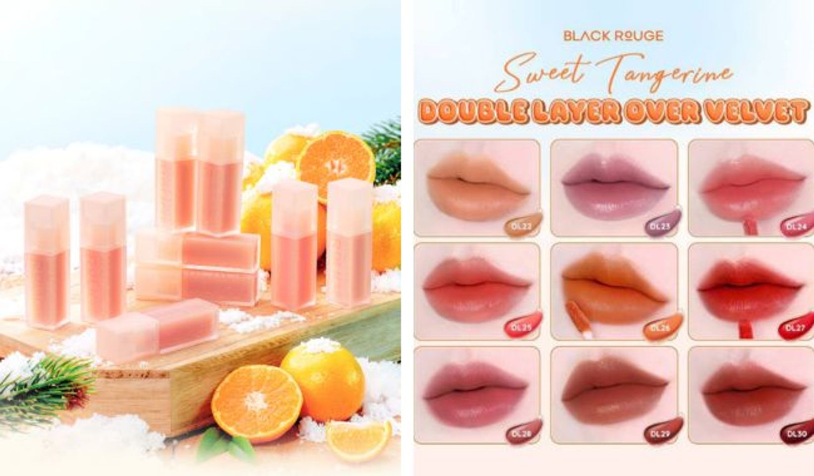 Bảng màu son Black Rouge Double Layer Over Velvet Ver 4