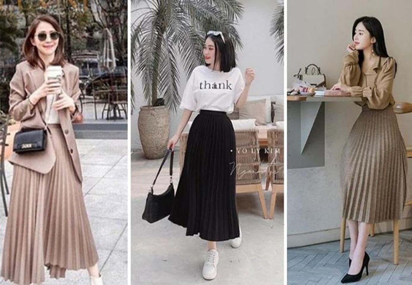 Ch&acirc;n v&aacute;y xếp ly mặc với &aacute;o g&igrave; đẹp