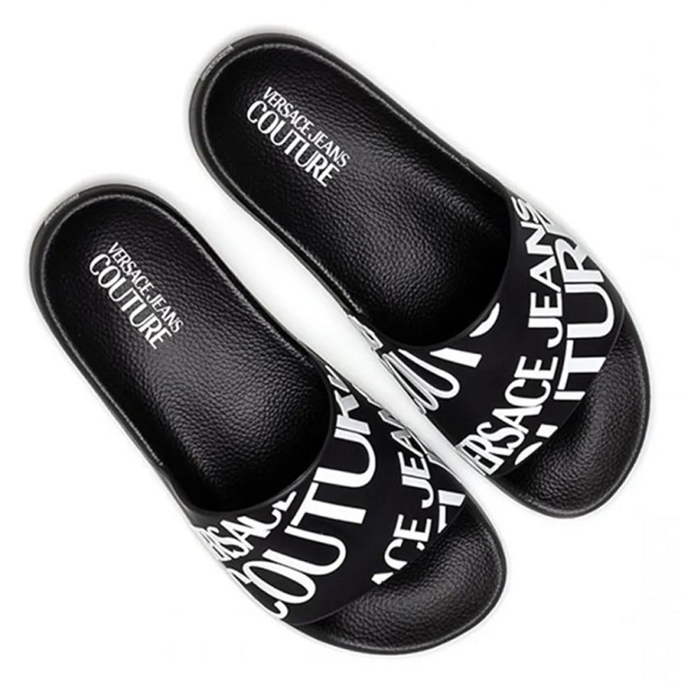 D&eacute;p nam cao cấp Versace Jeans Couture Black 72YA3SQ1 71352 899