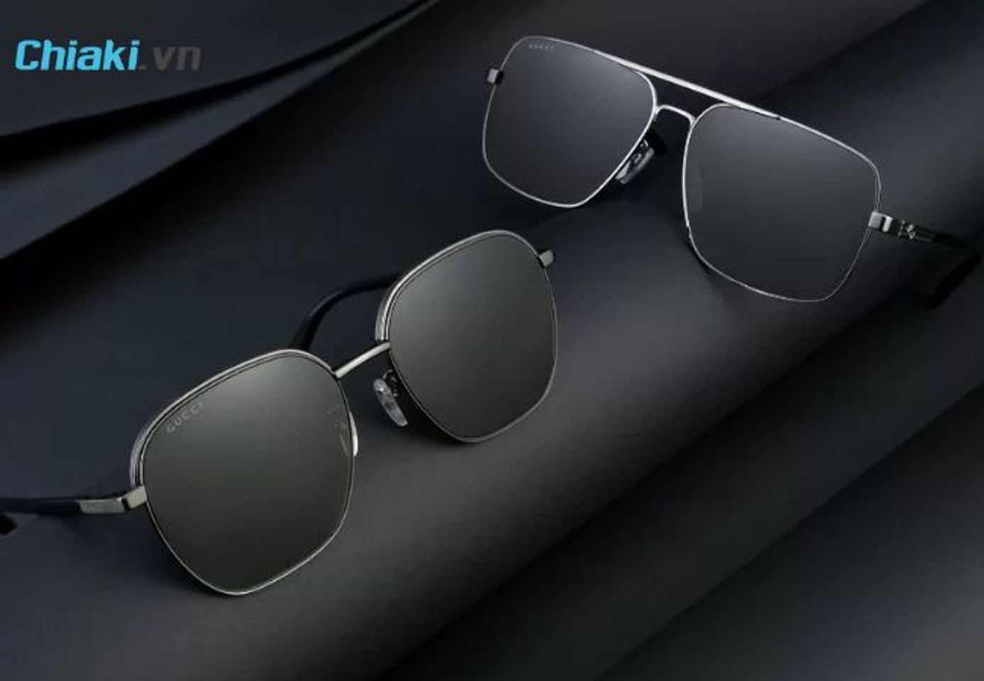 K&iacute;nh m&aacute;t Gucci Mens Aviator Sunglasses m&agrave;u đen