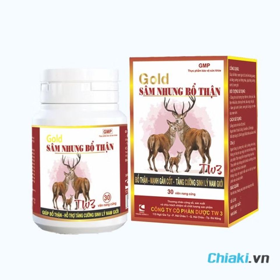 S&acirc;m nhung bổ thận TW3 Gold