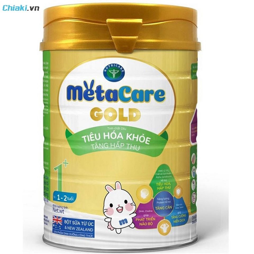 Sữa Nutricare MetaCare Gold số 1 cho trẻ thấp c&ograve;i (Cho trẻ 1 - 2 tuổi) hỗ trợ cho b&eacute; tăng c&acirc;n, cao lớn.&nbsp;
