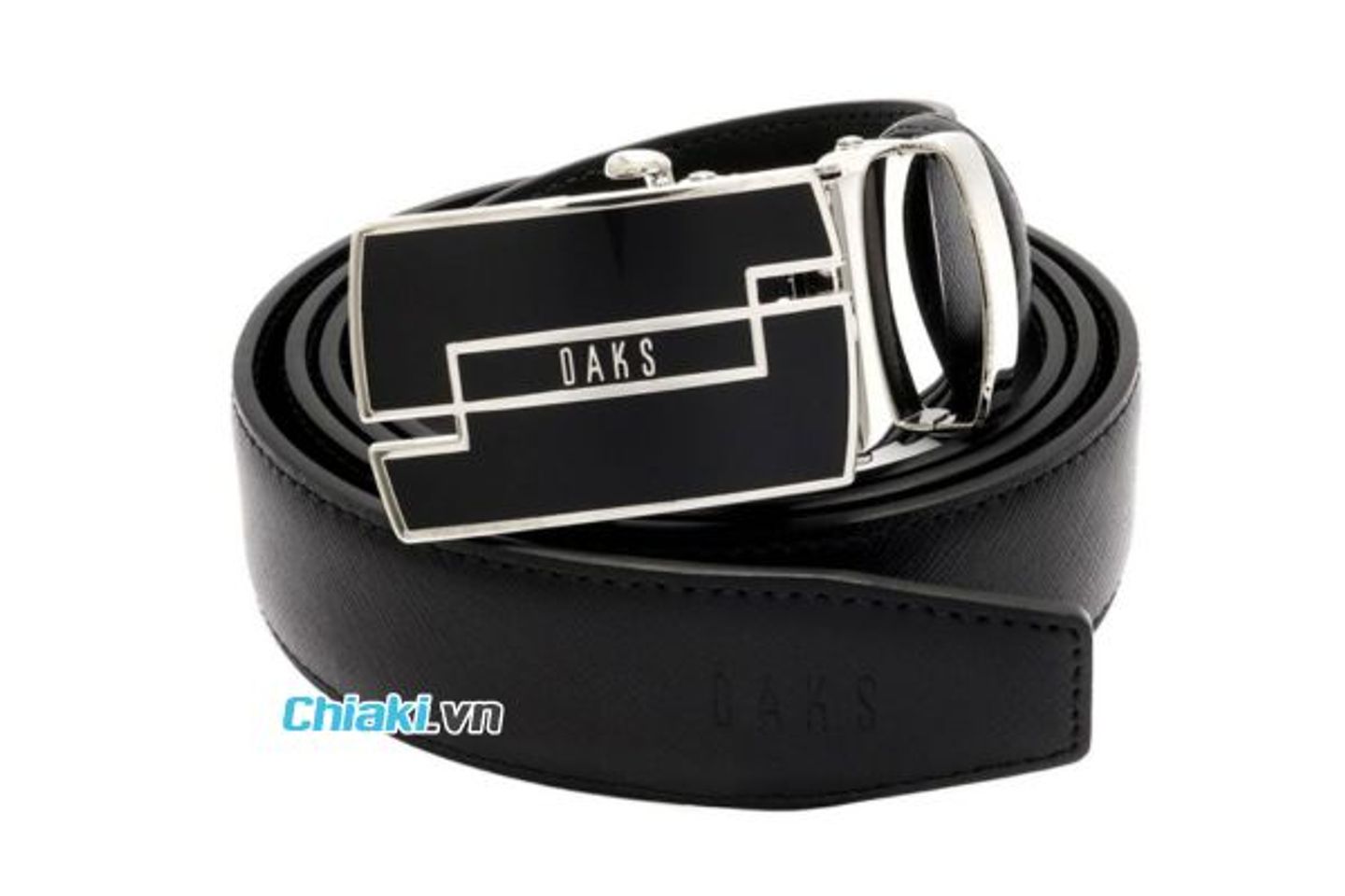 Thắt lưng Daks Men's Black Leather Adjustable