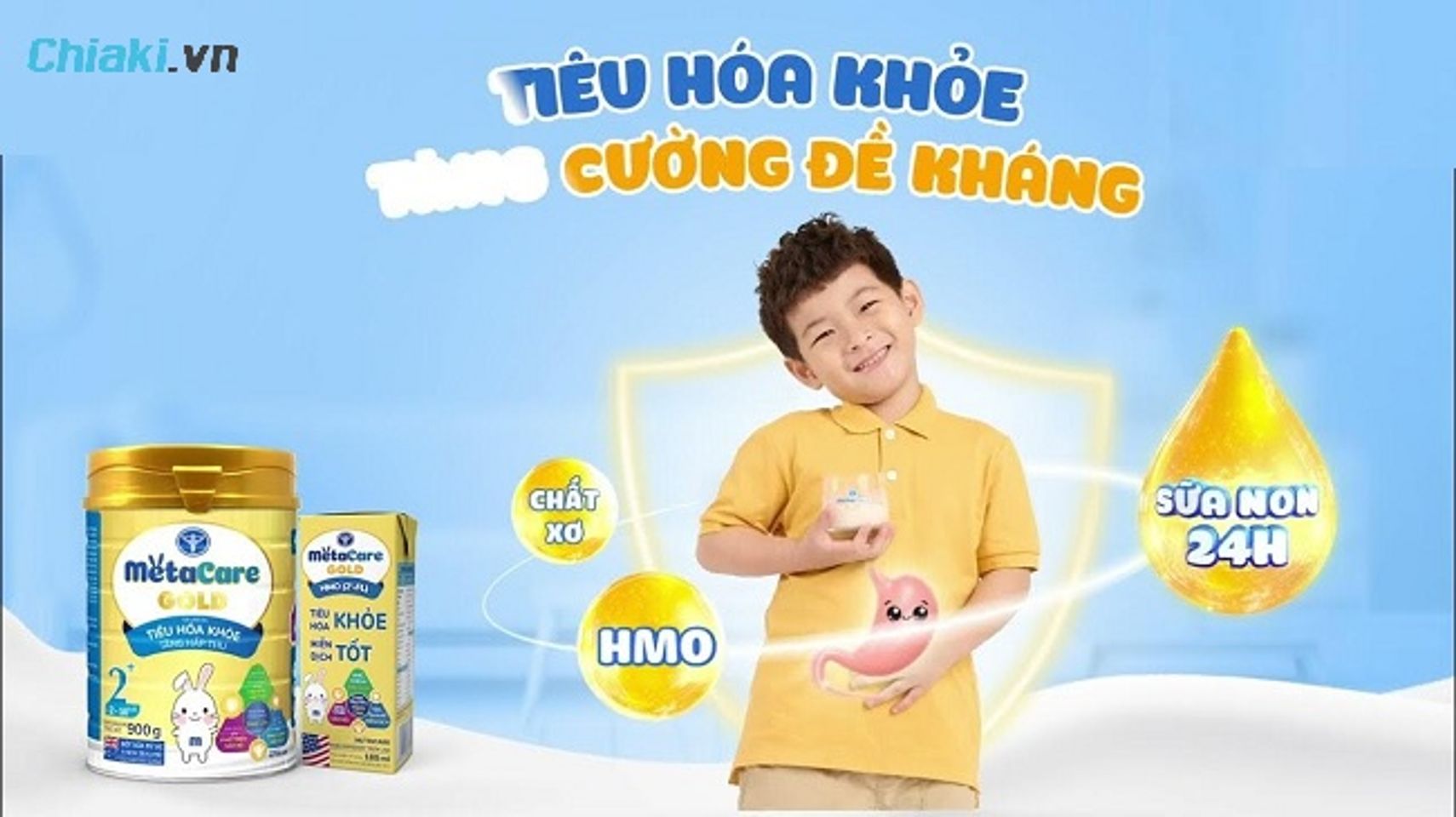 Ưu điểm của sữa Metacare l&agrave; hỗ trợ trẻ ti&ecirc;u h&oacute;a tốt, tăng sức đề kh&aacute;ng