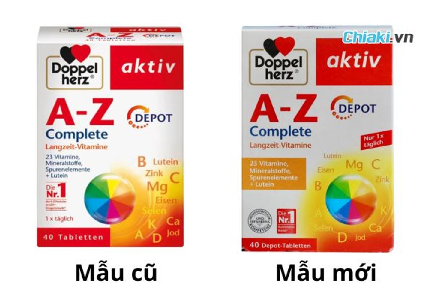 Vi&ecirc;n Vitamin tổng hợp Doppelherz Aktiv A-Z