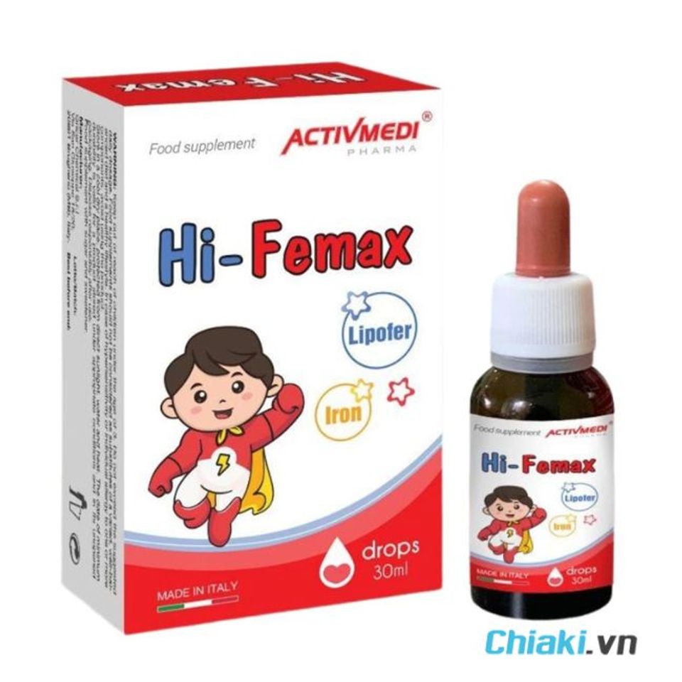Siro bổ sung sắt cho trẻ từ 0-12 tuổi Hi Femax