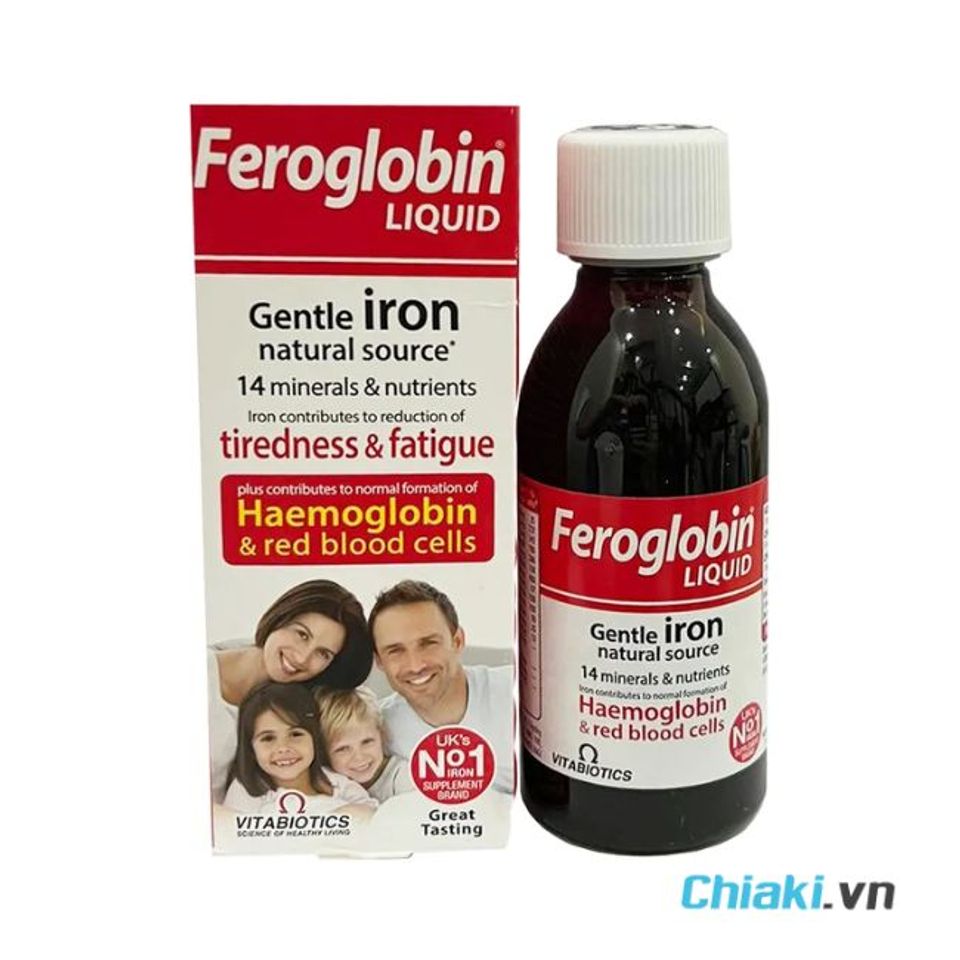 Siro bổ sung sắt cho trẻ từ 1 tuổi Feroglobin B12