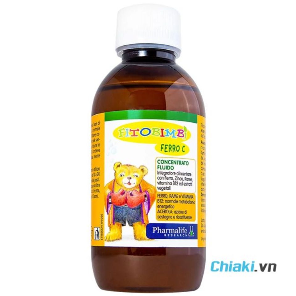 Siro bổ sung sắt cho trẻ từ 6 th&aacute;ng tuổi FitoBimbi Ferro C