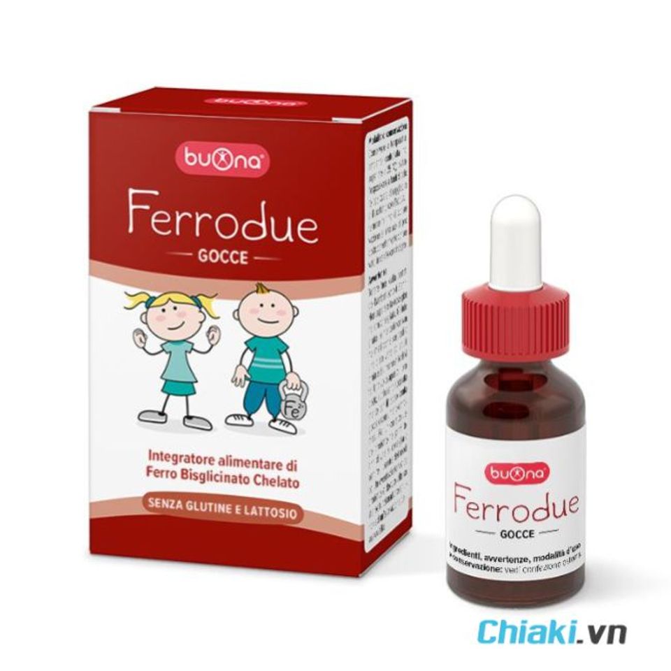 Siro bổ sung sắt cho trẻ từ sơ sinh Buona Ferrodue