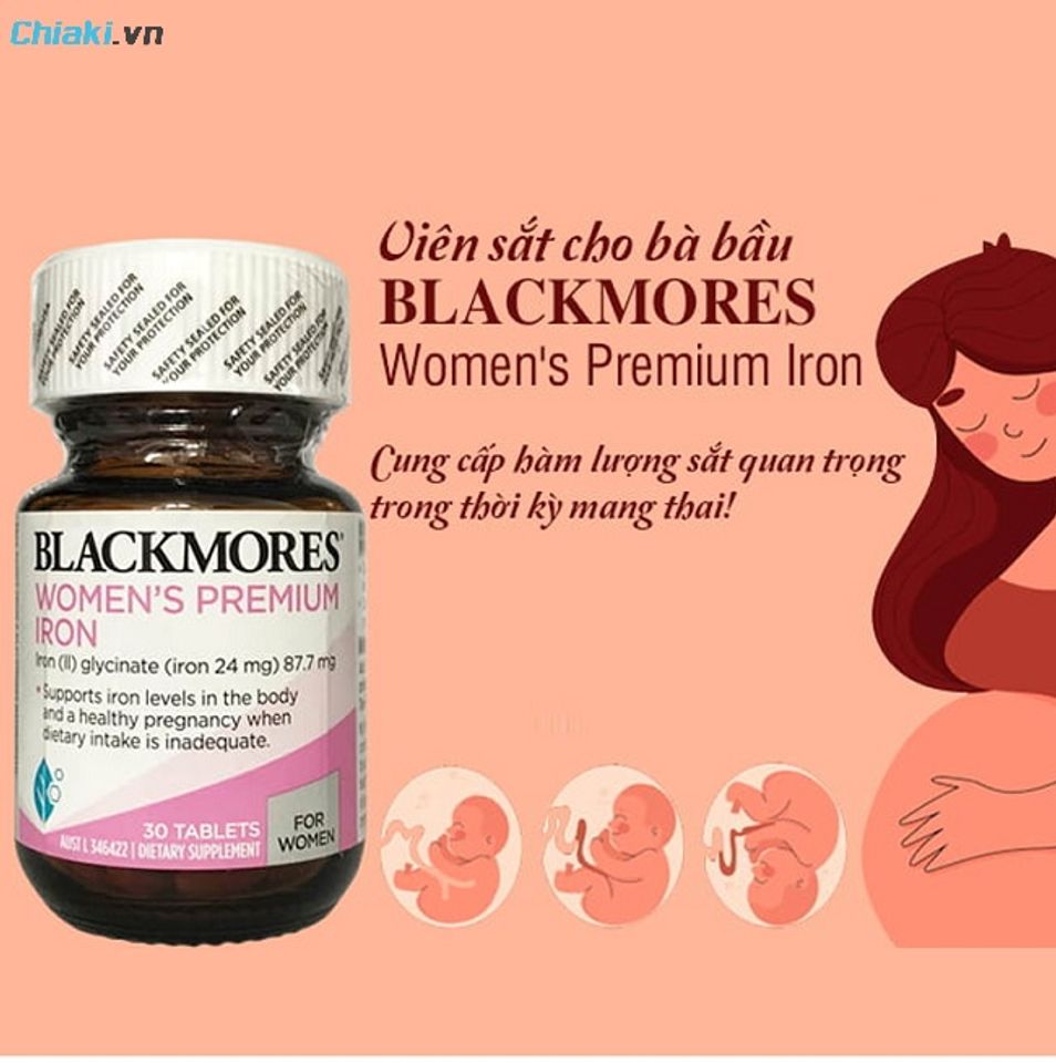 Thời điểm uống sắt Blackmore d&agrave;nh cho b&agrave; bầu l&agrave; trong to&agrave;n bộ thai kỳ v&agrave; sau sinh