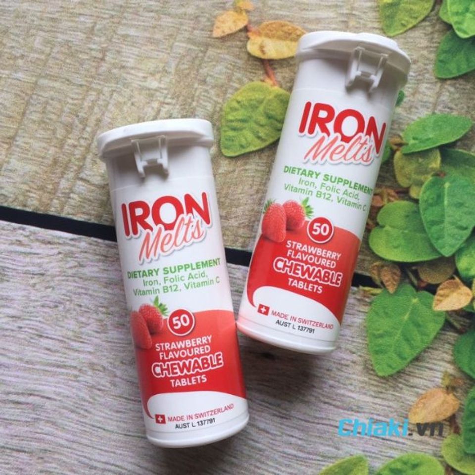 Vi&ecirc;n ngậm bổ sung sắt cho trẻ từ 2 tuổi&nbsp;Iron Melts