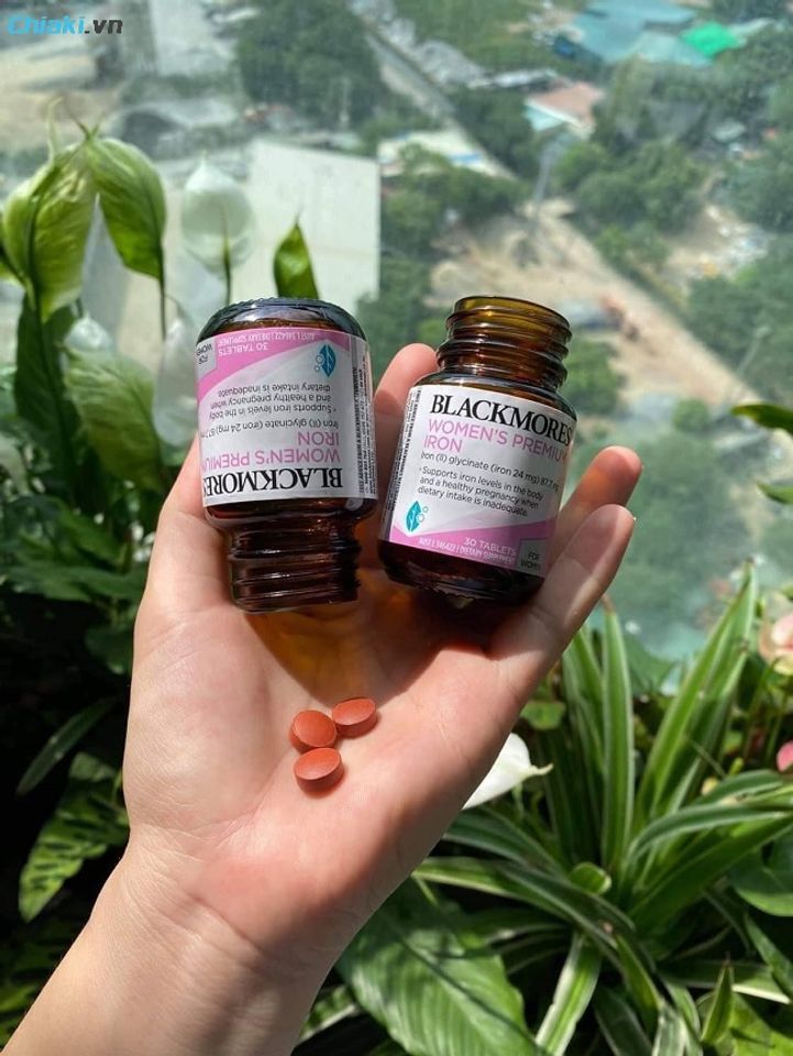 Vi&ecirc;n sắt Blackmore n&ecirc;n uống sau bữa ăn s&aacute;ng đối với b&agrave; bầu