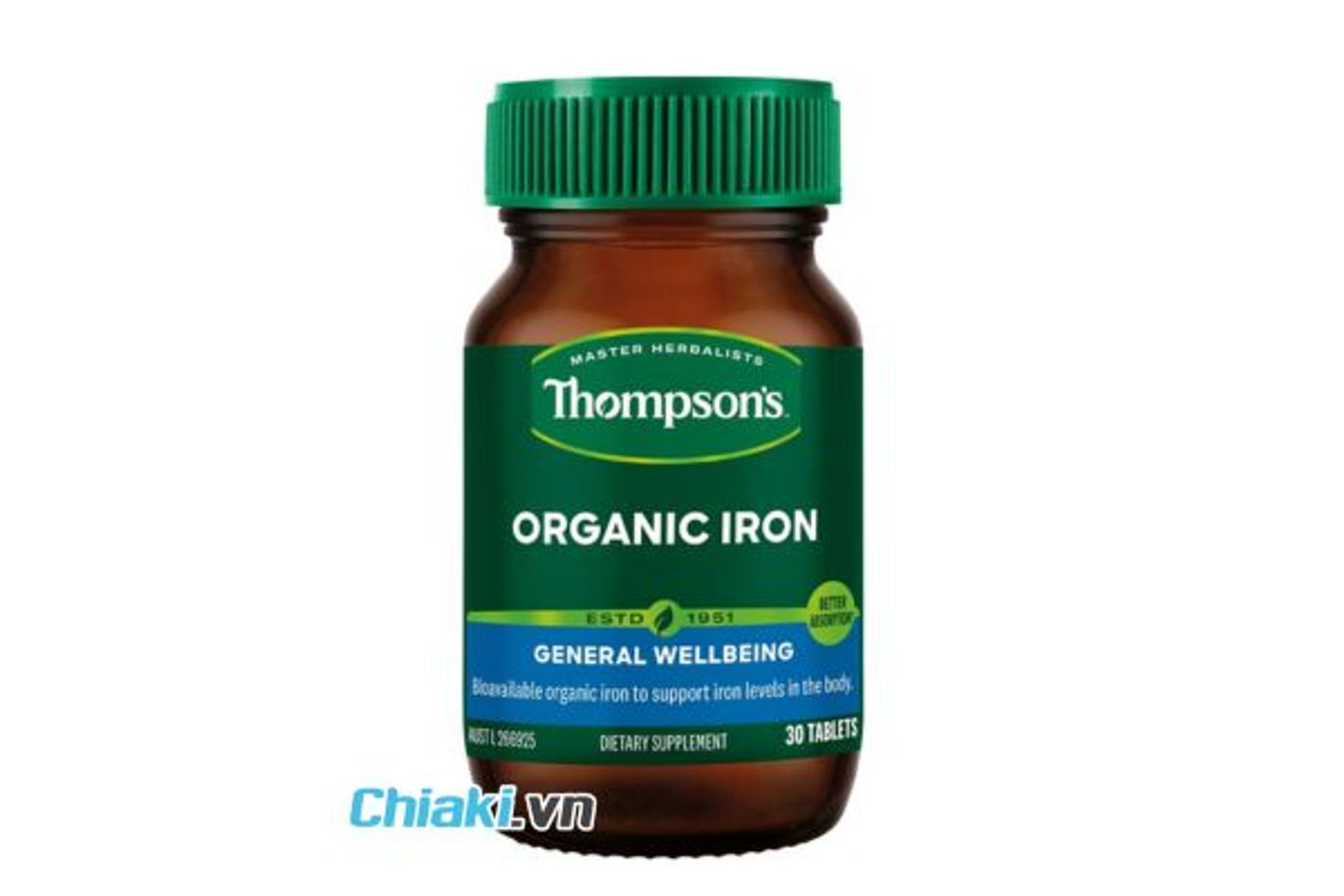 Vi&ecirc;n sắt hữu cơ Thompson's Organic Iron