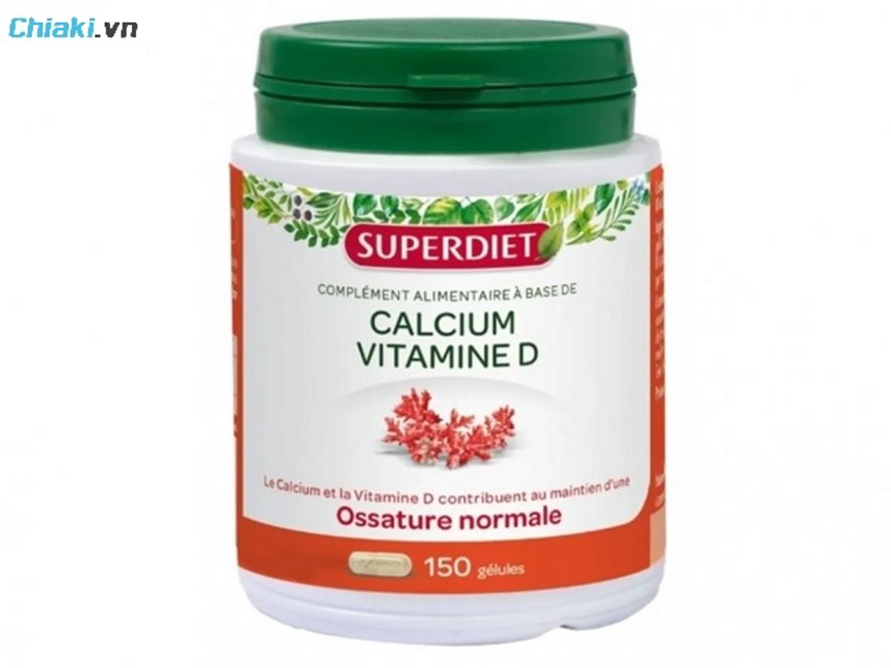 Vi&ecirc;n uống bổ sung canxi Superdiet Canxi + Vitamin D bổ sung h&agrave;m lượng lớn canxi