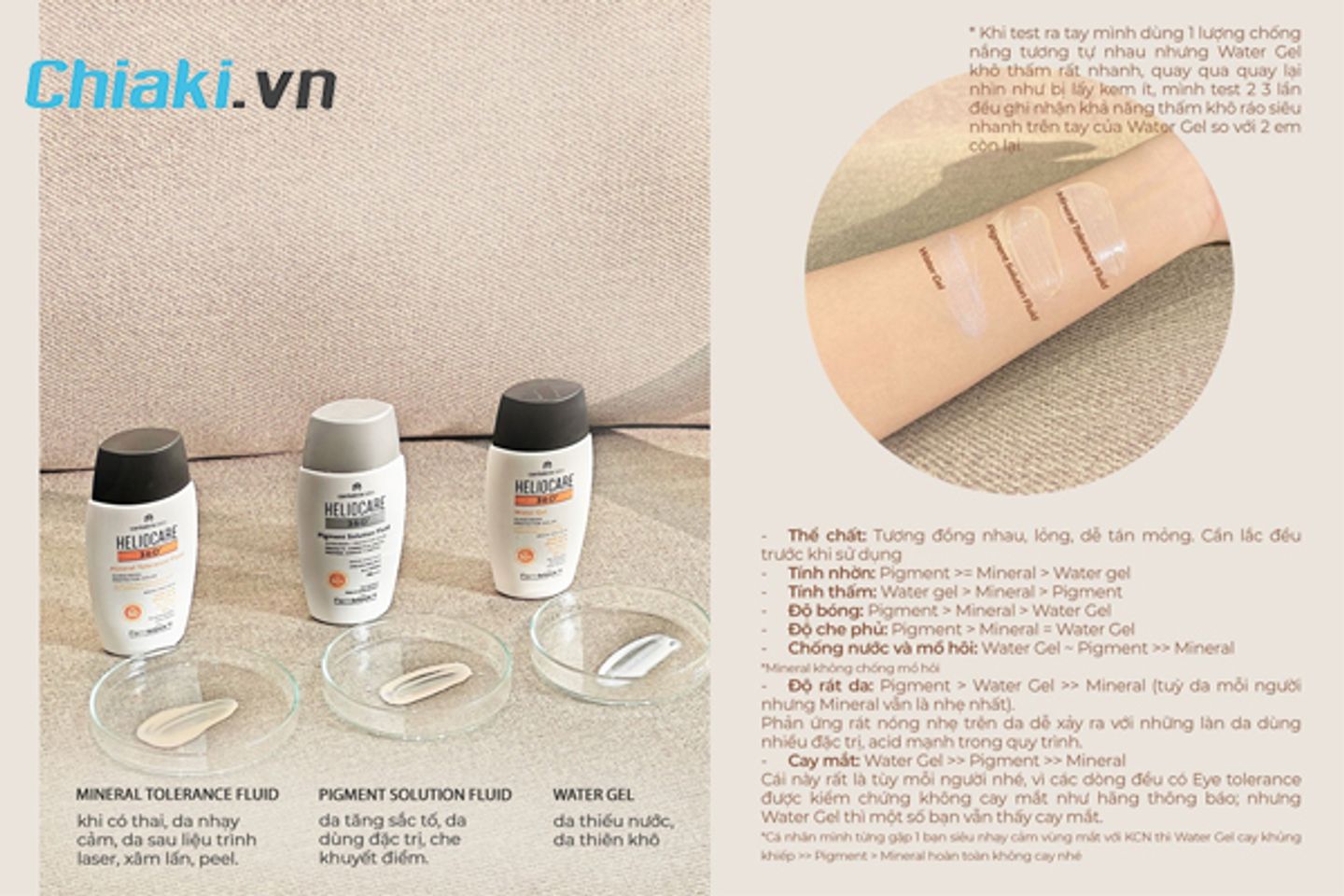 Kem chống nắng Heliocare phổ rộng của T&acirc;y Bạn Nha