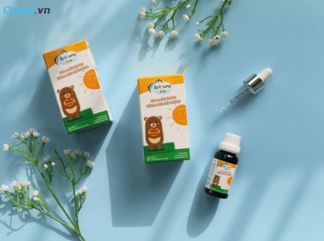 Kẽm cho b&eacute; biếng ăn Avisure Zio gi&uacute;p b&eacute; ăn ngon miệng, cao lớn hơn