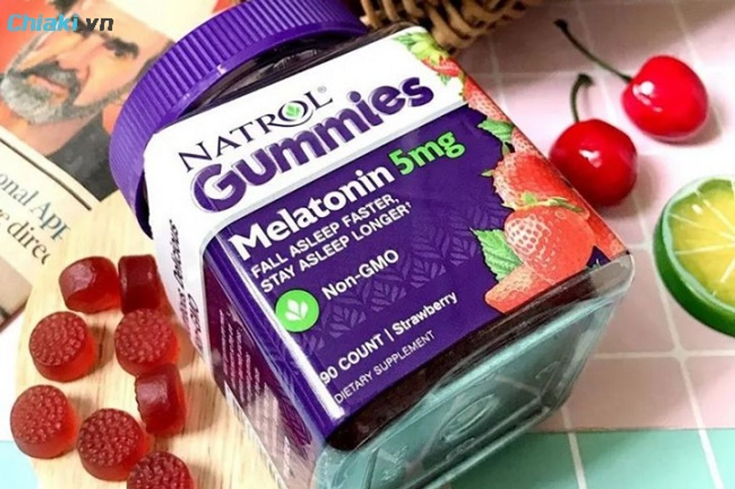Kẹo dẻo ngủ ngon NATROL 10mg hỗ trợ thư gi&atilde;n thần kinh