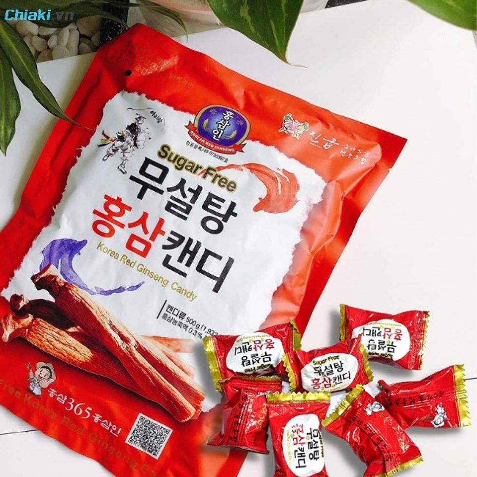Kẹo Hồng S&acirc;m Red Ginseng Candy c&oacute; th&agrave;nh phần từ tinh chất hồng s&acirc;m H&agrave;n Quốc