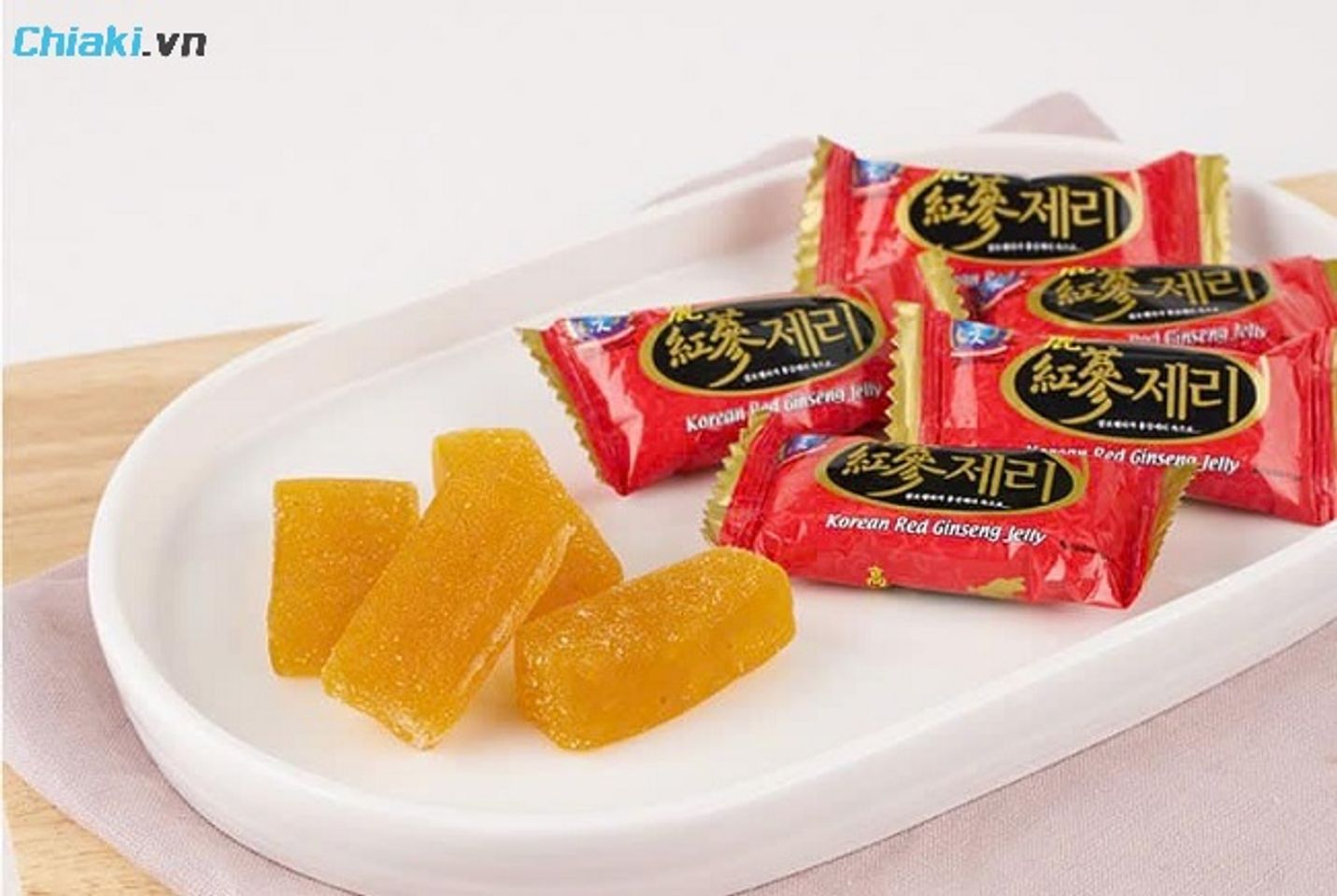 Kẹo dẻo H&agrave;n Quốc CW được chiết xuất từ hồng s&acirc;m, hỗ trợ thư gi&atilde;n, c&acirc;n bằng tinh thần