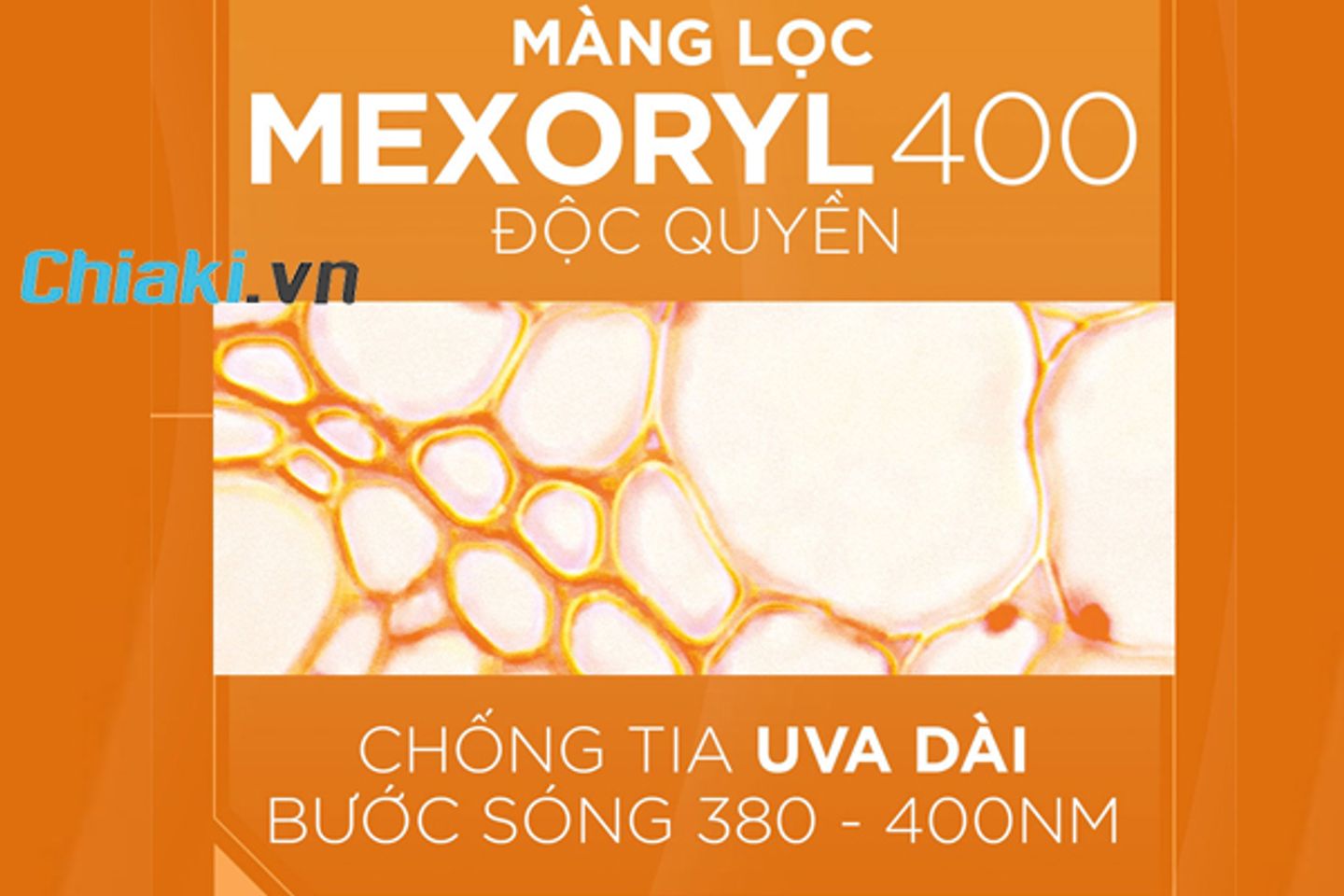 M&agrave;ng lọc Mexoryl 400 tăng khả năng chống tia UVA của da