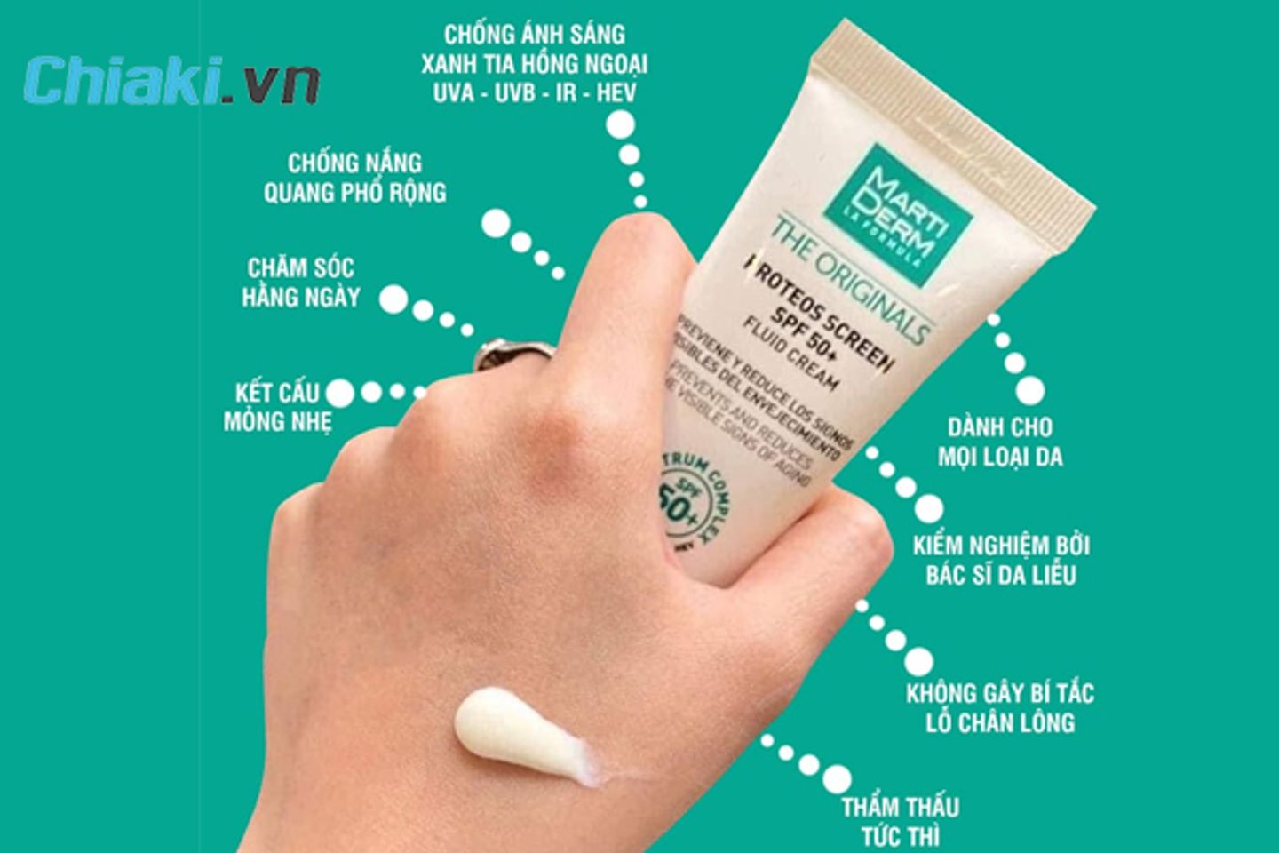 Martiderm ph&ugrave; hợp cho l&agrave;n da dầu, dầu mụn