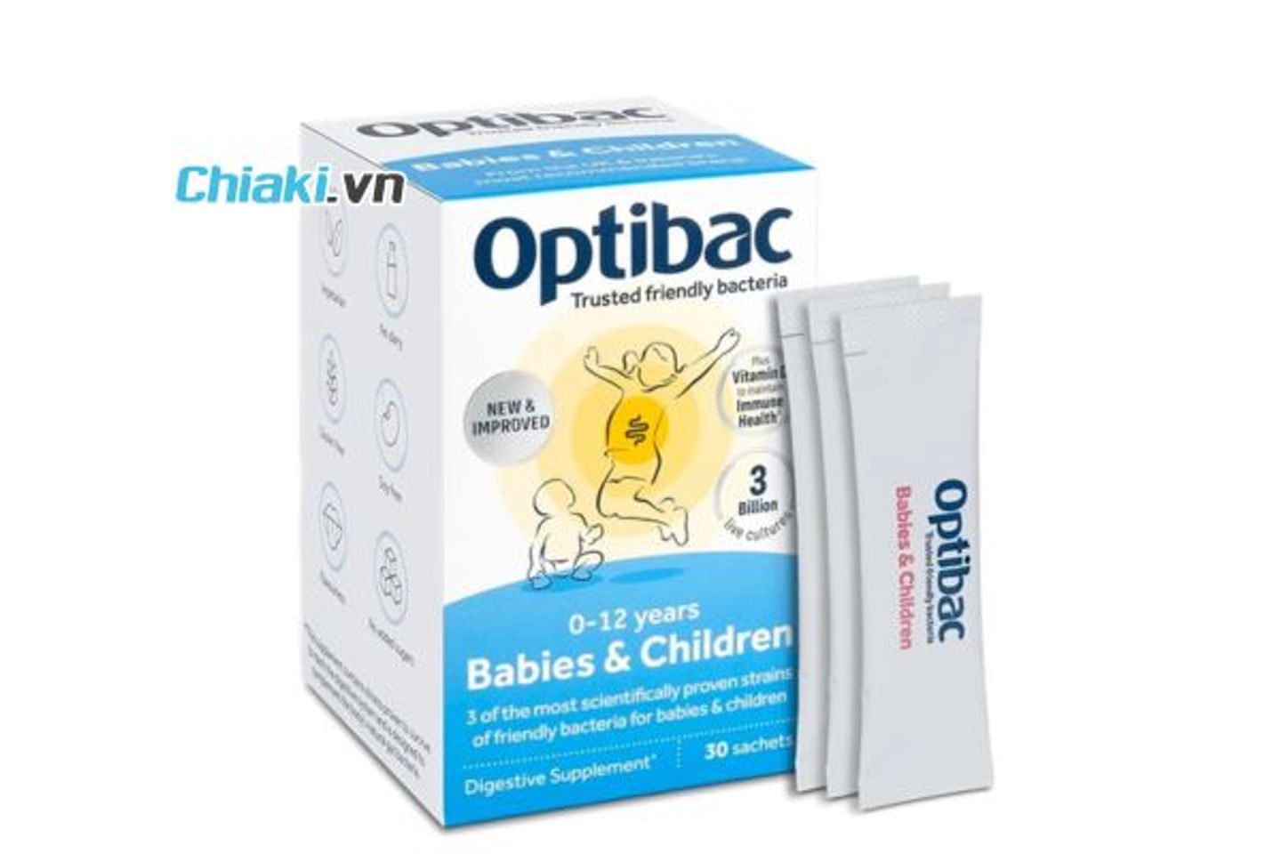 Men vi sinh Optibac Babies & Children cho trẻ từ 0 - 12 tuổi