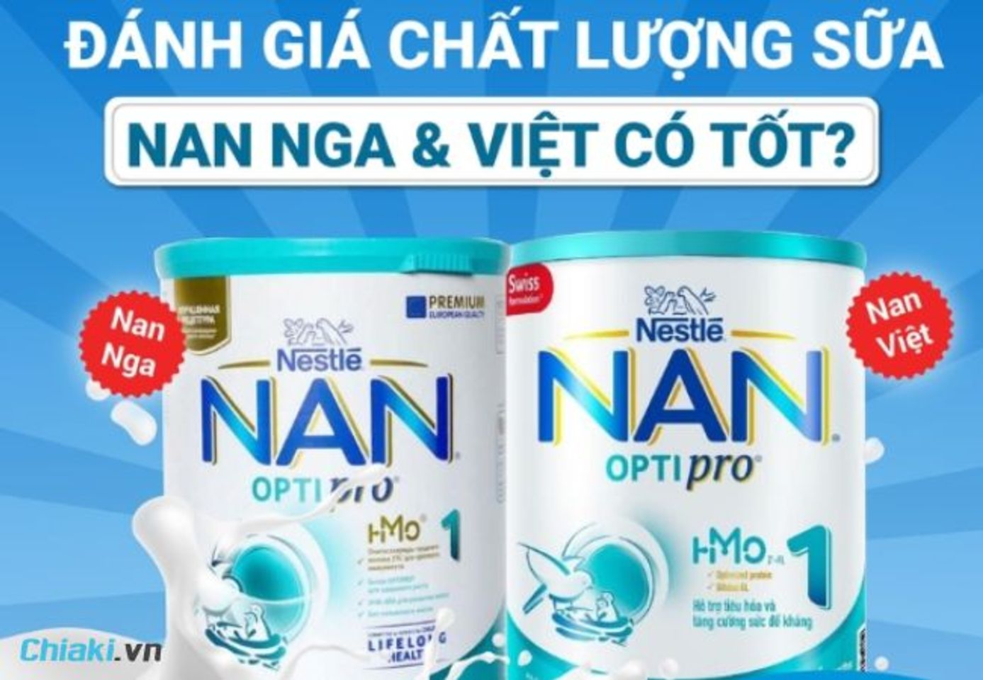 NAN Việt tập trung v&agrave;o việc bổ sung HMO với h&agrave;m lượng cao hơn NAN Nga,